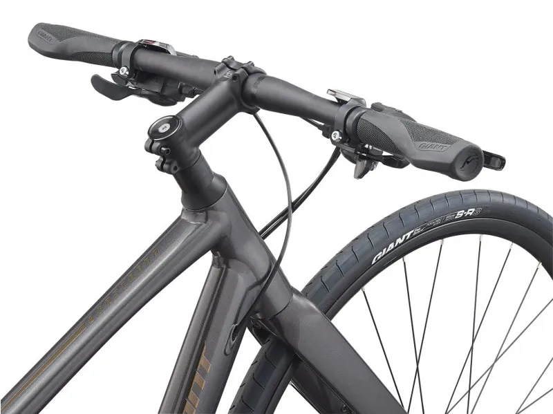 Giant FastRoad SL 3 Disc Flat Bar Road Bike in Black-5