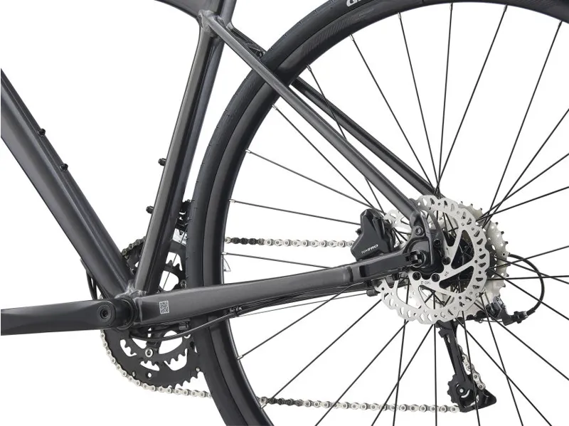 Giant FastRoad SL 3 Disc Flat Bar Road Bike in Black-1