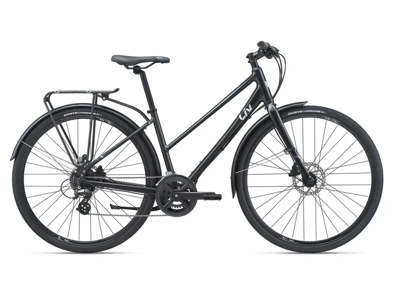  Liv Alight 2 City Disc Womens Hybrid Bike in Black