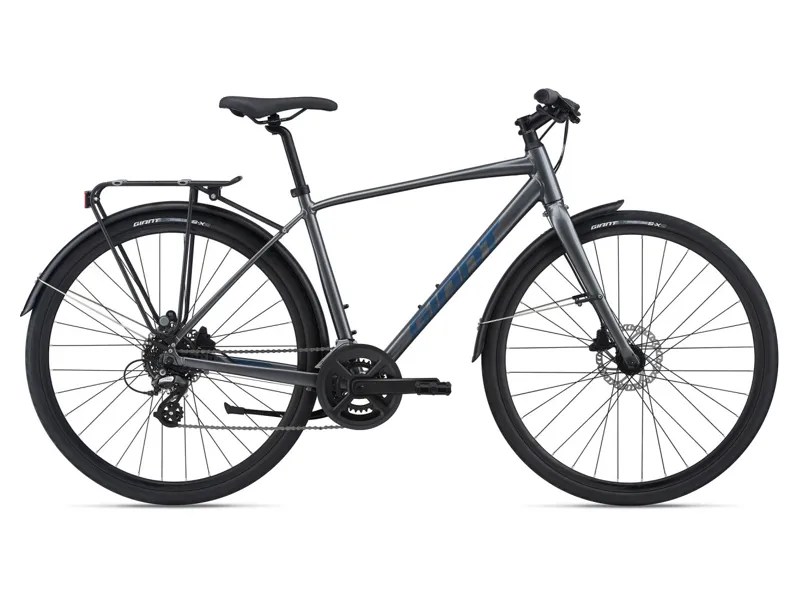  Giant Escape 2 City Disc Hybrid Bike in Silver