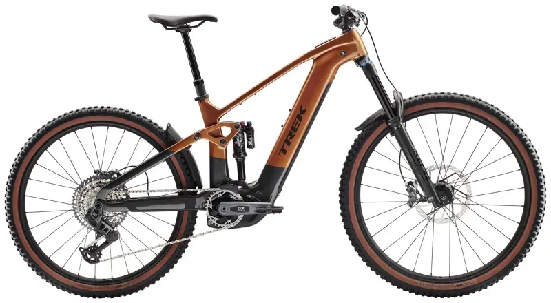 Trek Rail+ 9.8 GX AXS T-Type E-Mountain Bike In Pennyflake