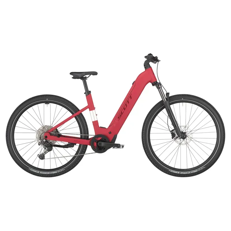 SCO Bike Axis 30 Wave E-Hybrid Bike in Raspberry Red