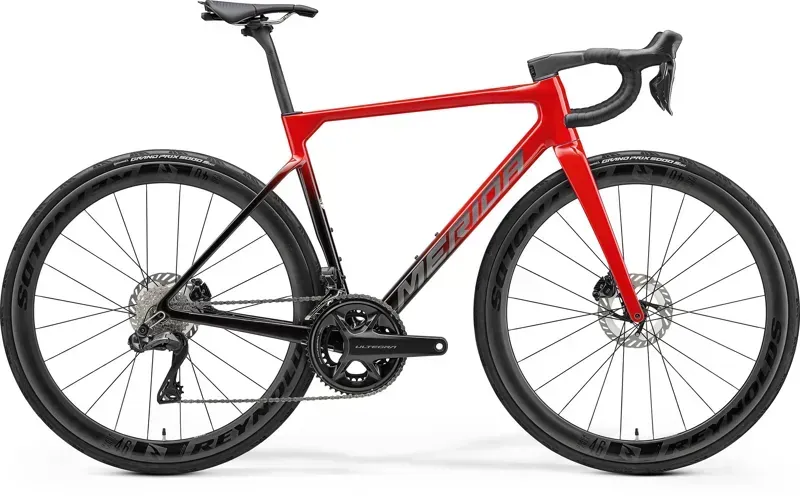 Merida Scultura 9000 Road Bike In Red/Dark Red/Black