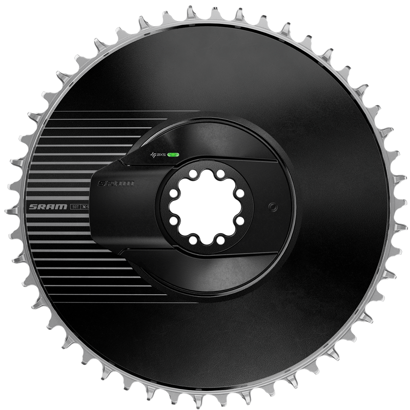 SRAM Power Meter Kit DM Red AXS E1 Aero (Power Meter Including Chainring): BLACK/SILVER-1