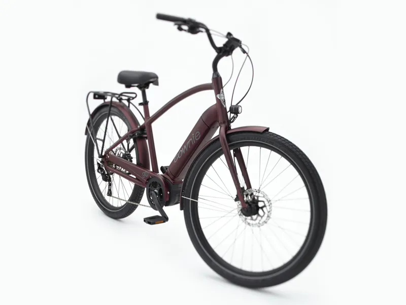 Electra Townie Path Go! 10D Step-Over E-Gravel Bike In Oxblood-1