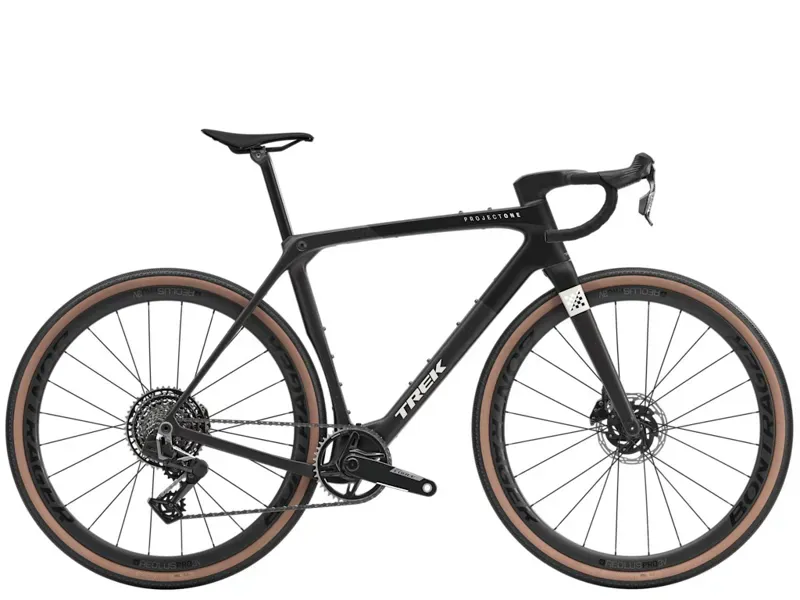 Trek Checkmate SLR 7 AXS Gravel Bike in Gloss Trek Black/Carbon Smoke