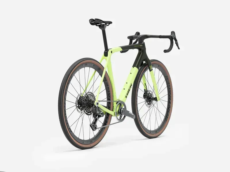 Trek Checkmate SLR 7 AXS Gravel Bike in Olive Drab/Glowstick-2