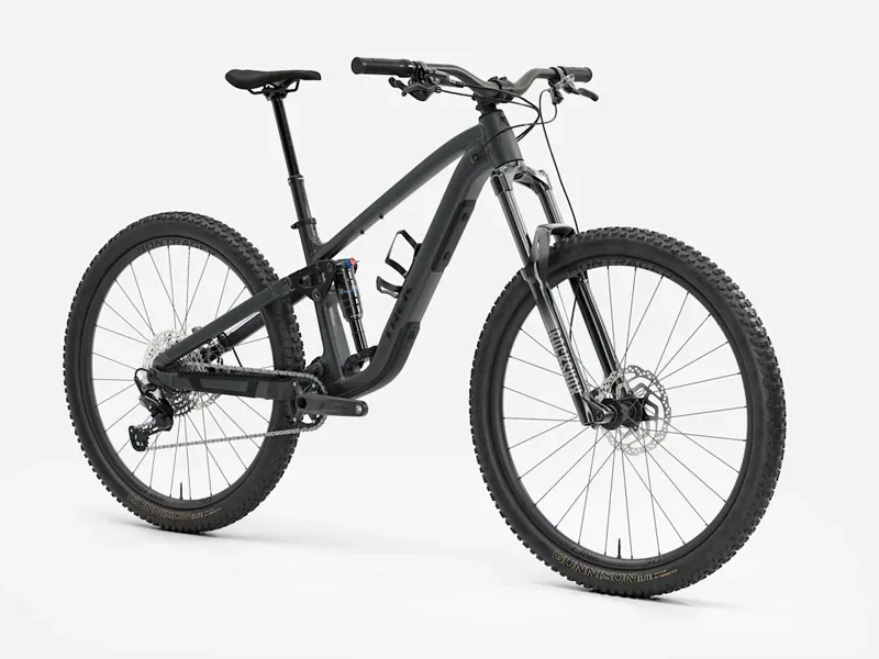 Trek Fuel EX 5 Gen 7 Mountain Bike in Lithium Grey/Trek Black Splatter-1